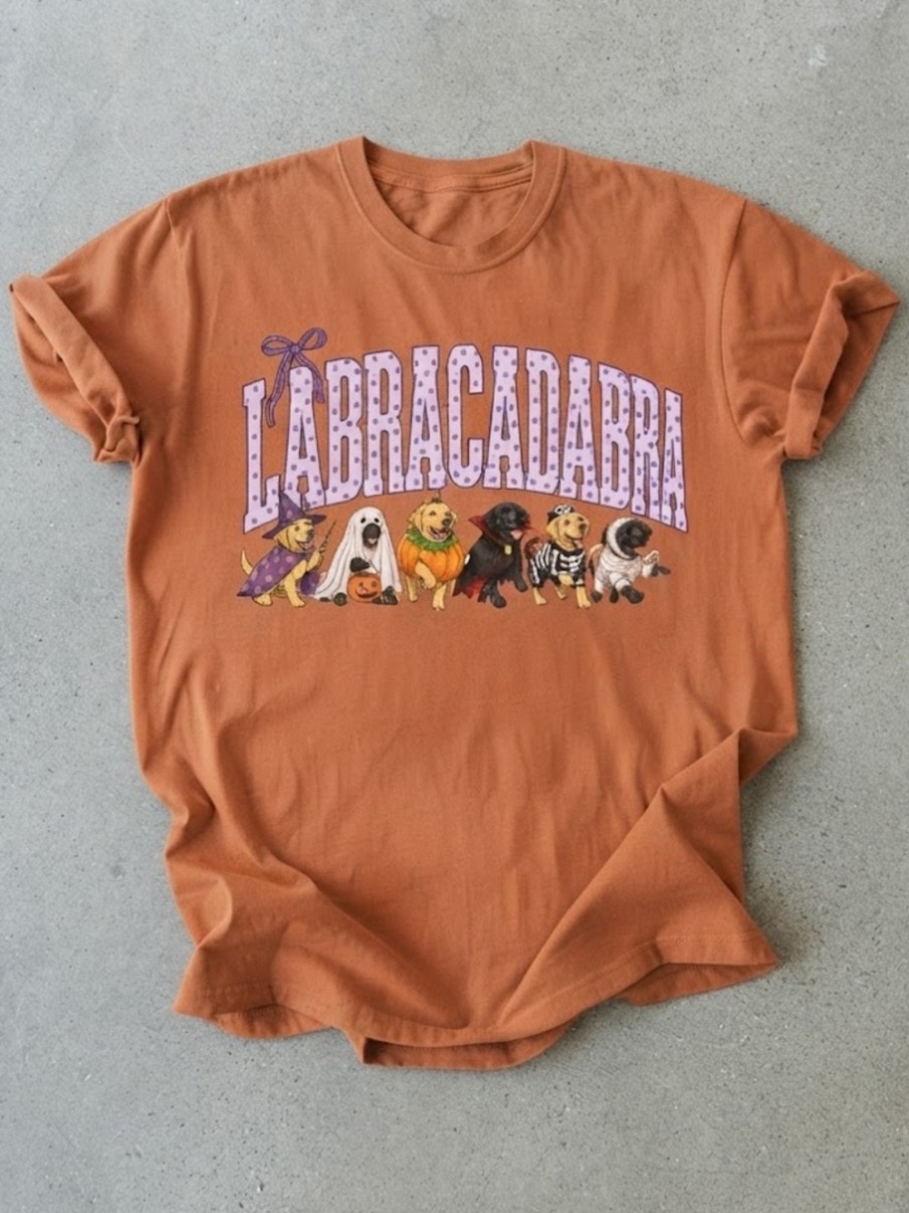 Labracadabra Halloween Dogs Costumes Pumpkins Cute Gildan T-Shirt